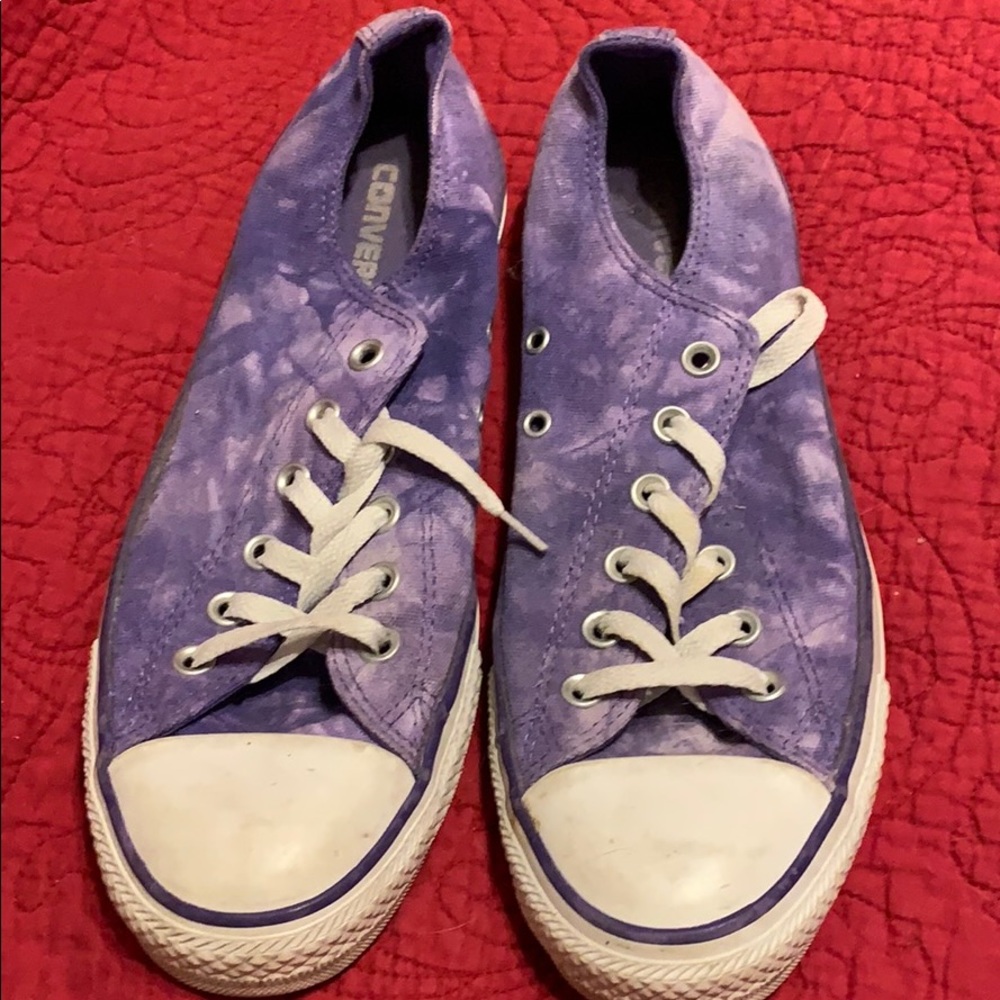 Converse sneakers - purple marble